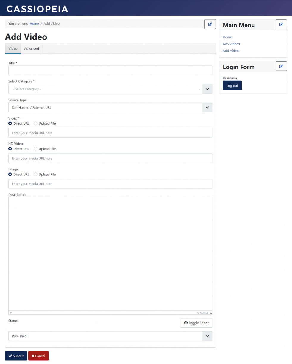 add-video-layout